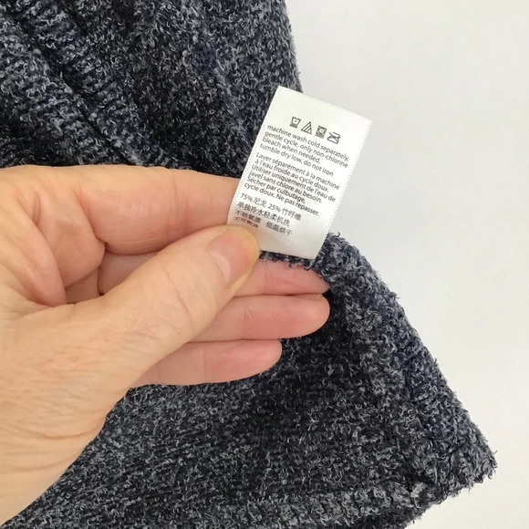 Barefoot Dreams Women’s Calypso Wrap Sweater Soft Cozy Warm Blue/Grey Size M - Picture 6 of 6